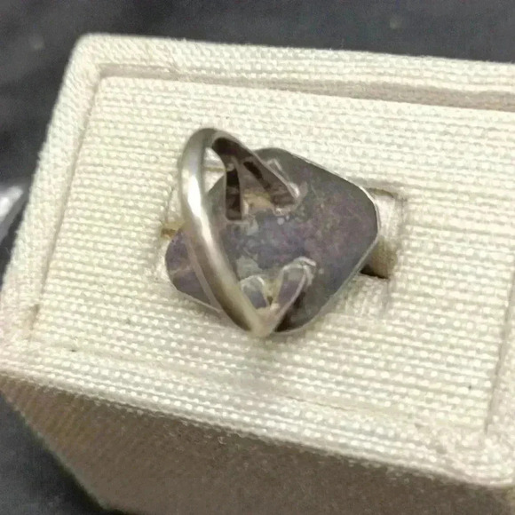 Sterling Silver and Green Turquoise Ring - Picture 2 of 2